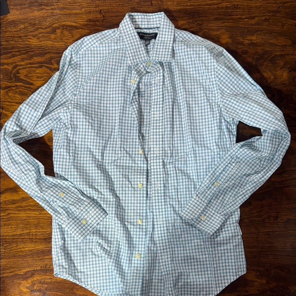 Men's Blue Checkered Shirt